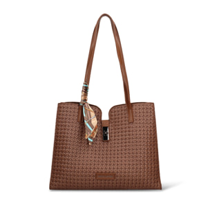 Borsa a mano da donna - Modello Edera Pro - Pelle vegana PU - 35.0 x 27.0 x 12.0 cm