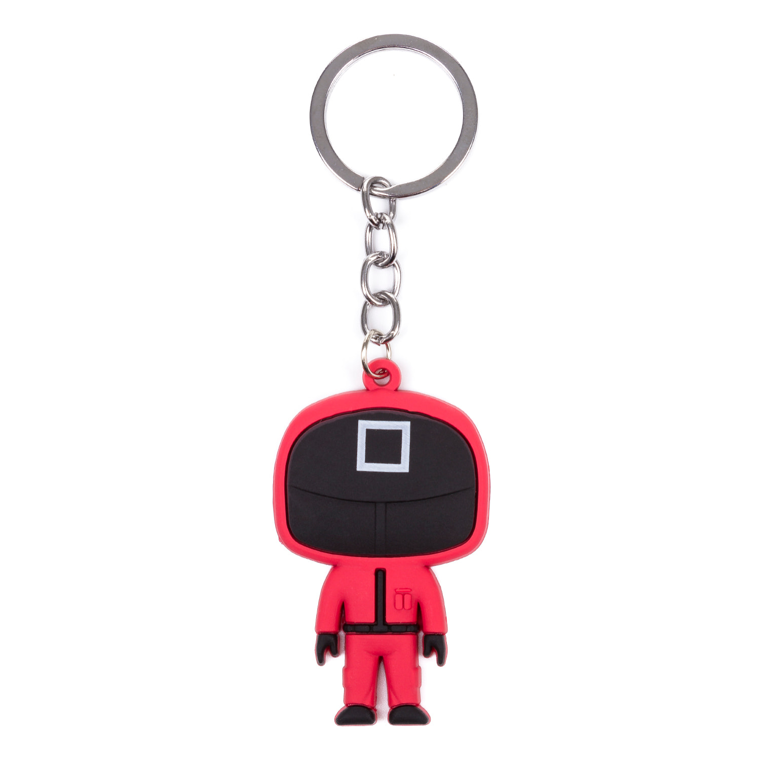 Portachiavi con stampa calamari. Osservatore quadrato.