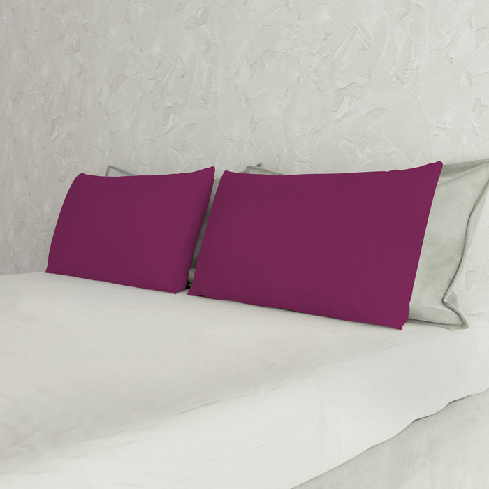 COPPIA FEDERE MAX COLOR, 100% Cotone, Made in Italy - FUCSIA