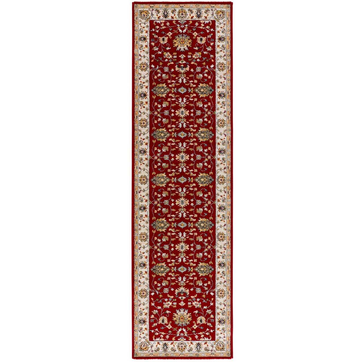 CLASSIC Alfombra vintage en diseño clásico en color rojo, varias medidas disponibles.