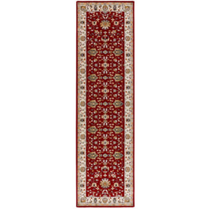 CLASSIC Alfombra vintage en diseño clásico en color rojo, varias medidas disponibles.