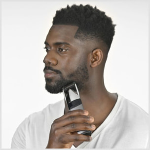 Tondeuse barbe BABYLISS Super-X Metal S996E, molette réglable, 24 hauteurs de coupe, précision 0,2 mm, autonomie 90 mn