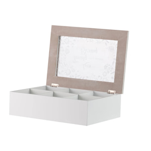 Caja Arbol Natural Blanco 26x8x18 Cm