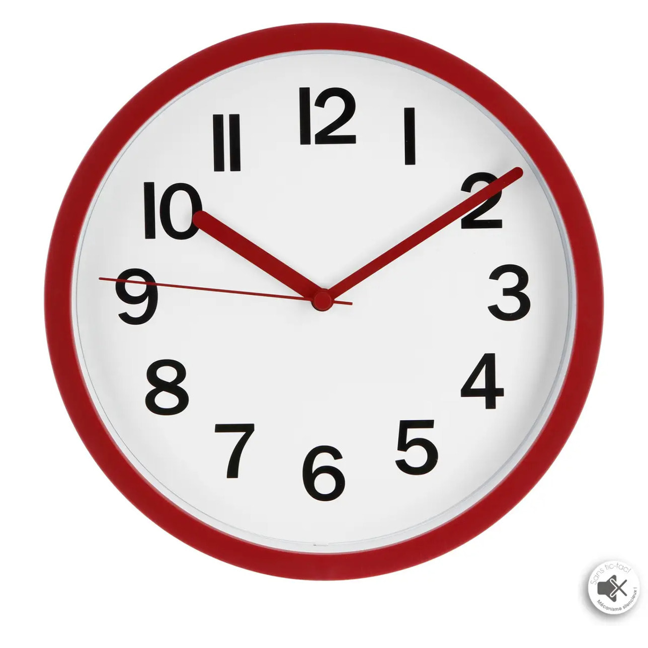 Horloge en plastique - D22 cm