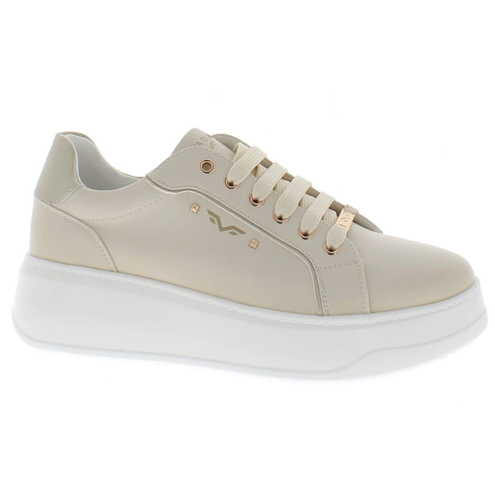 Armata di Mare Scarpe Donna Sneakers Basse con Soletta in Memory Foam AMD S51H31 Light Beige