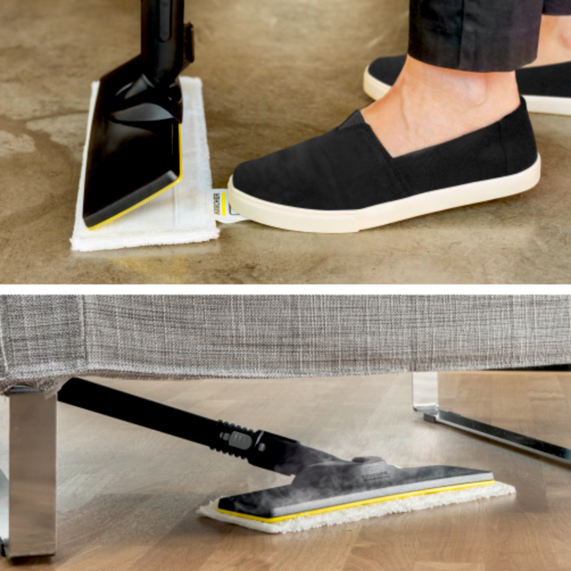 Nettoyeur vapeur Karcher SC 3 EasyFix - Pression 3.5 bar- Débit vapeur 40 g/min- Temps de chauffe rapide- Kit sols Easyfix