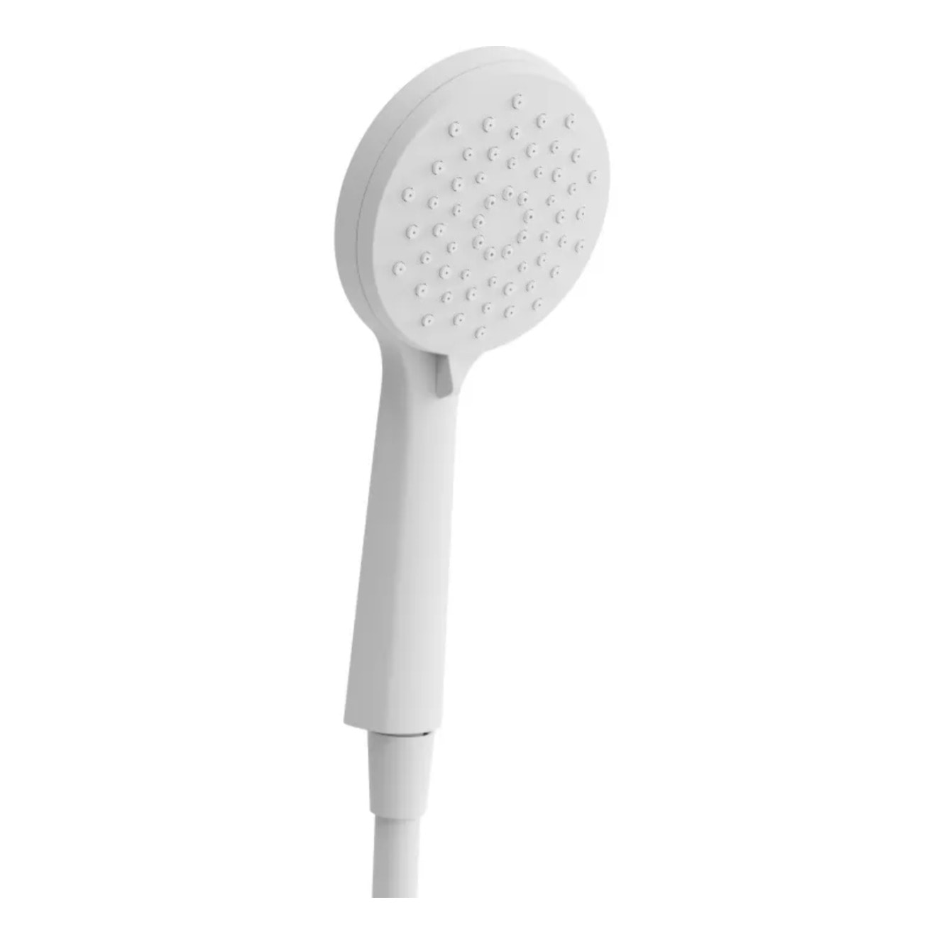 Pommeau de douche MSV Isao Ø 100 mm avec flexible 150 cm – 3 fonctions – Économie d'eau 69 % – Blanc matt