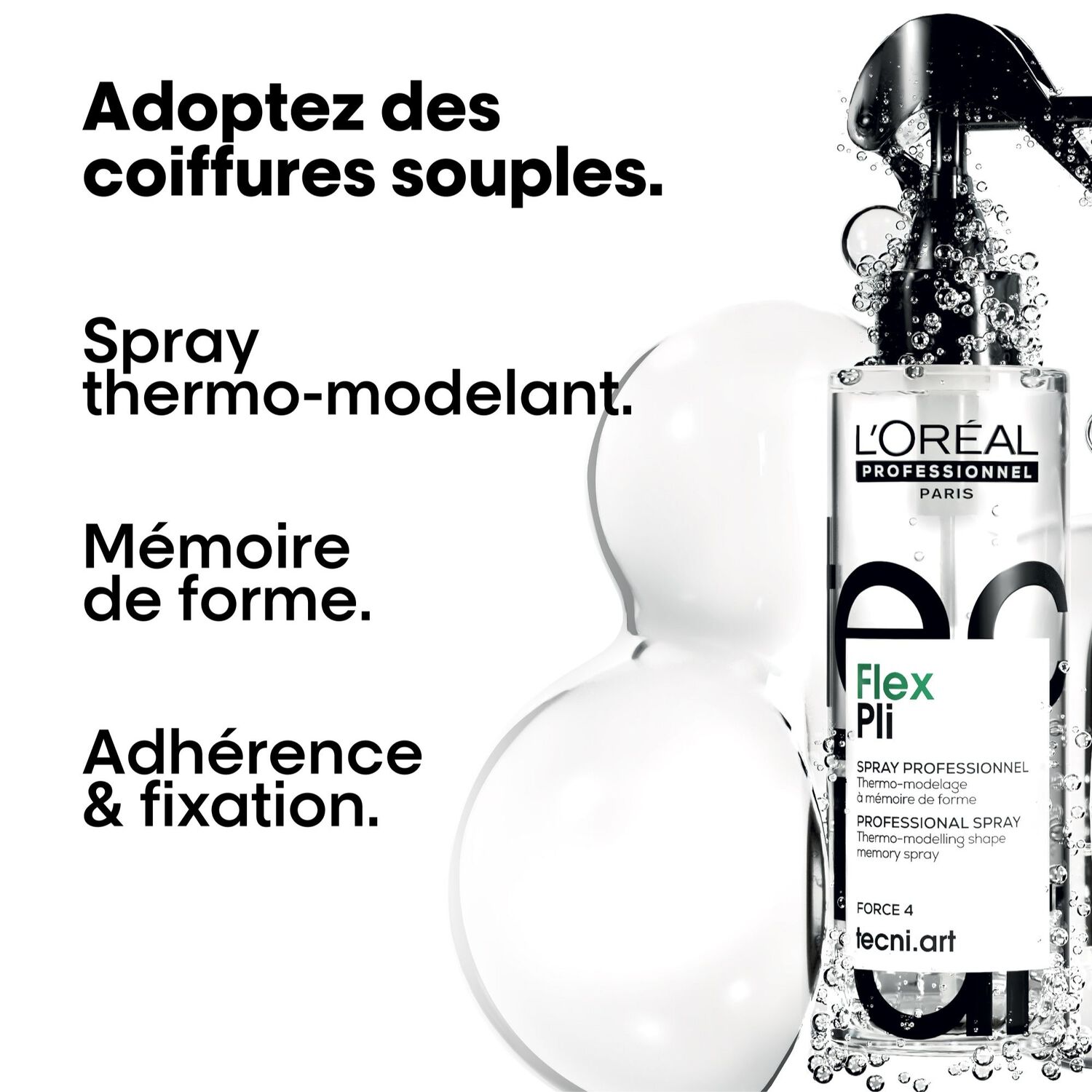 Tecni.art Flex Pli - Spray Thermo-Modelant Mémoire de Forme 190 ml