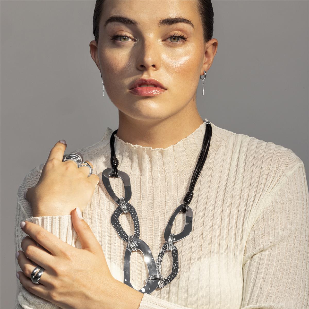 Collar Lux by Lux acabado en rodio