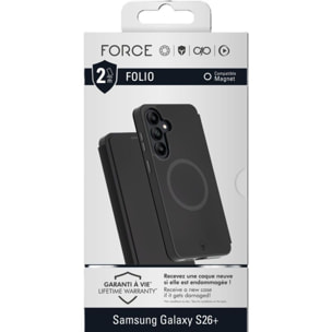 Coque FORCE CASE étui Magnet S26+ noir