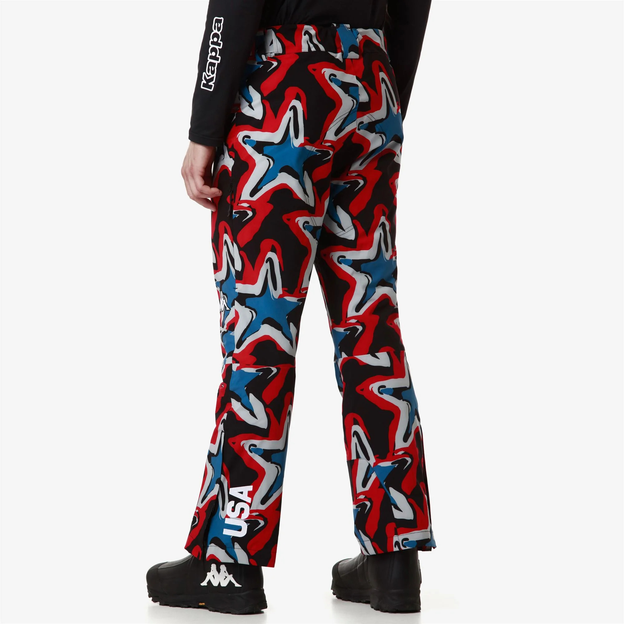 Kappa - Pantaloni Uomo Nero - 8Cento 864G Us