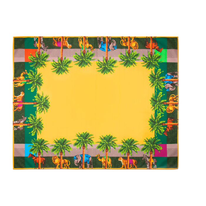 Nappe 140×180 Excelsa – Le Cirque du Marrakech, Coton Multicolore