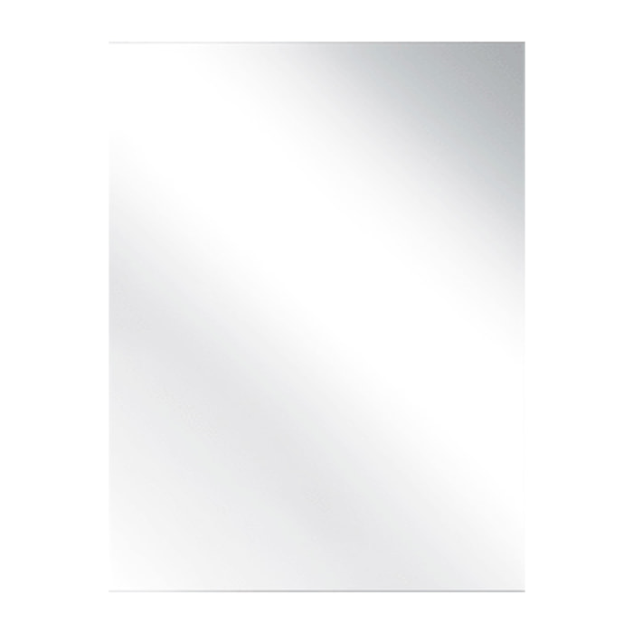 Specchio Rettangolare Filolucido Con Vetro Da 5 mm Bordi a 90&deg; Installazione Verticale e Orizzontale Reversibile Con Pellicola Antiesplosione e Ganci Inclusi Design Moderno Per Bagno Casa 70 X 100 Cm