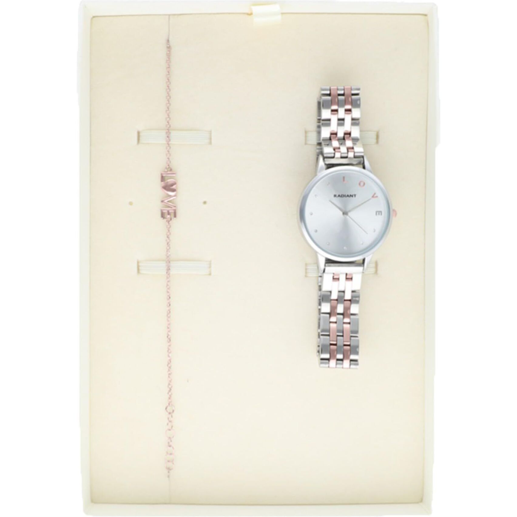 Reloj Radiant RA609203PT Mujer Analogico Cuarzo con Correa de Acero inoxidable