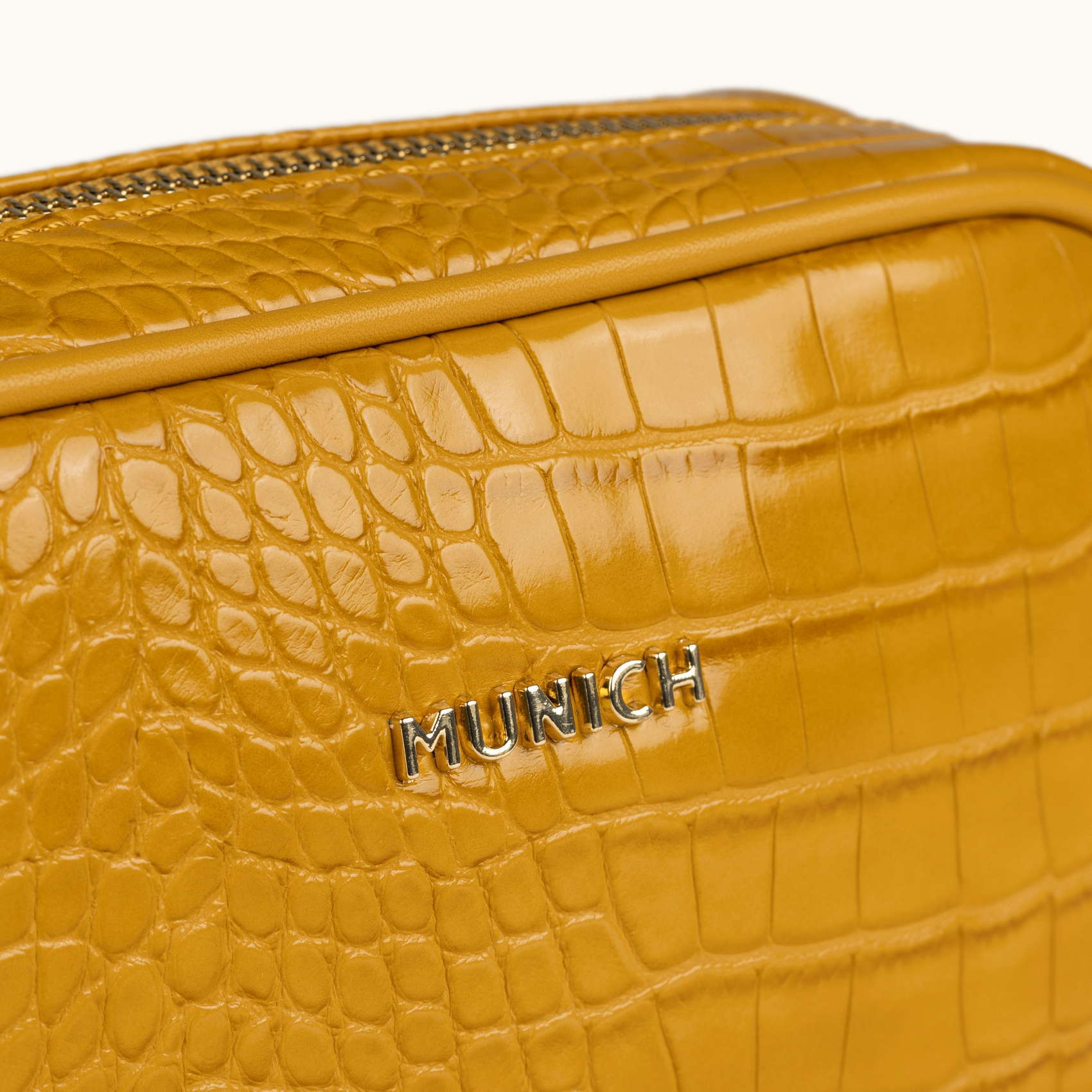 BLOCK CROCO FW25 CROSSBODY CAMERA C/MOUSTARD