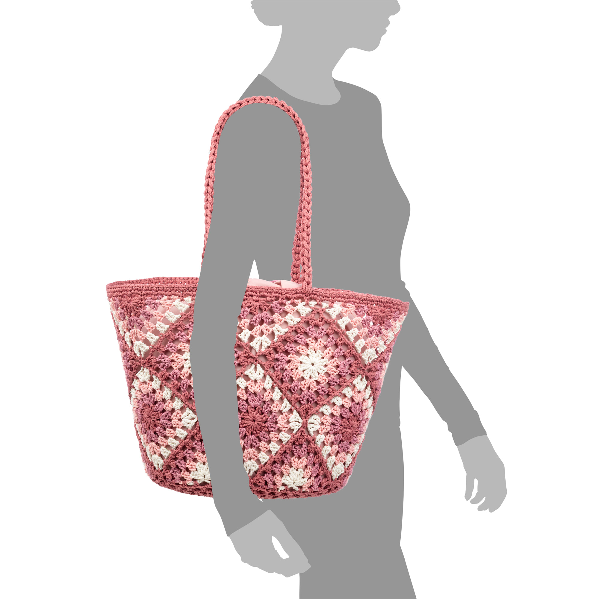 Zenson borsa a spalla donna. Realizzata in cotone.