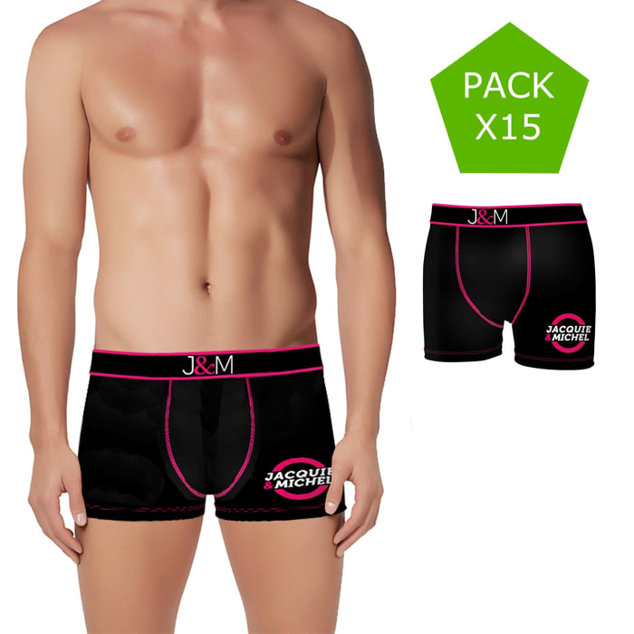 Pack 15 calzoncillos JACQUIE & MICHEL en color negro