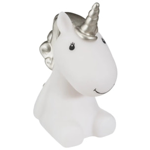 Veilleuse à pile licorne H.14cm