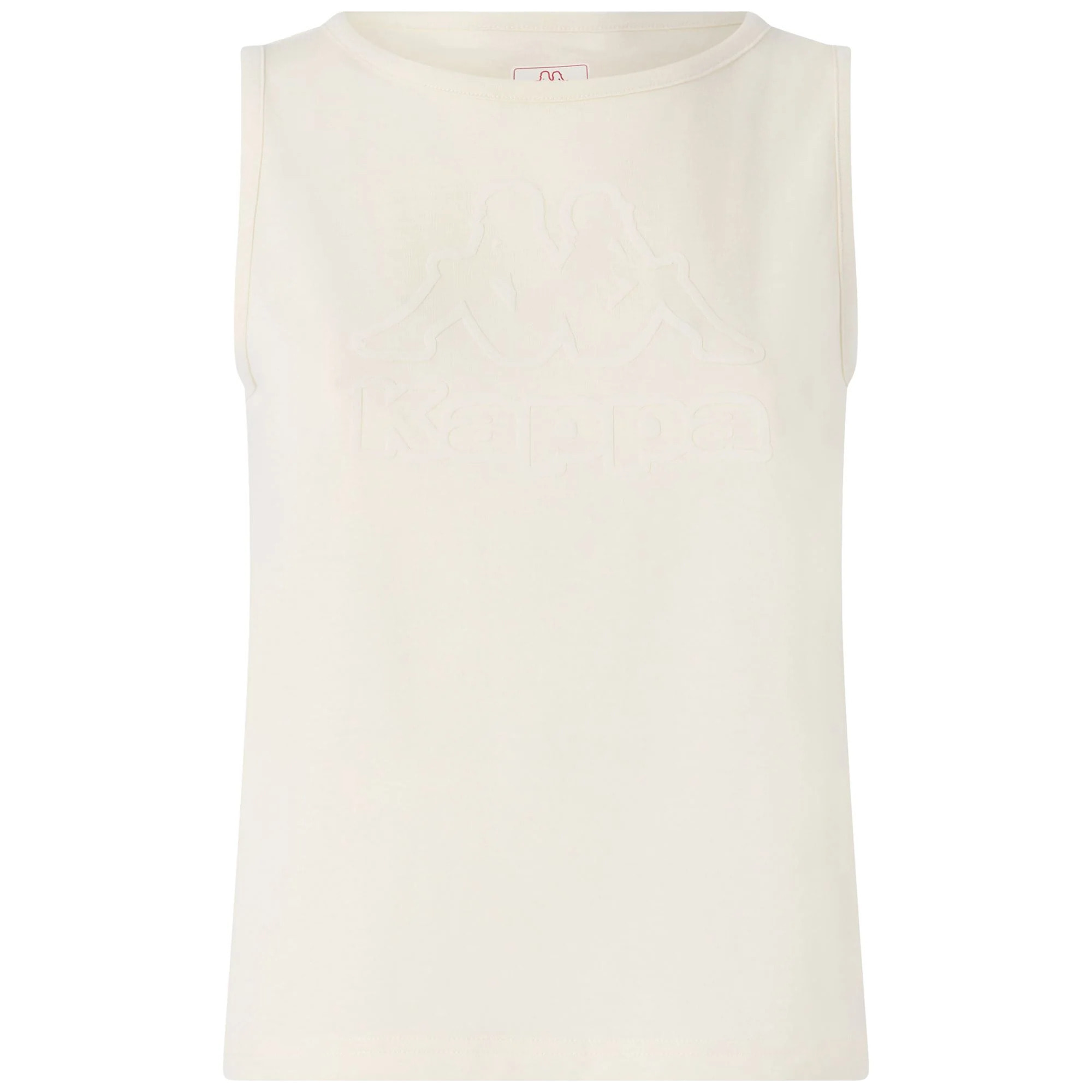 T-Shirts & Top Kappa Donna Logo Gria Bianco