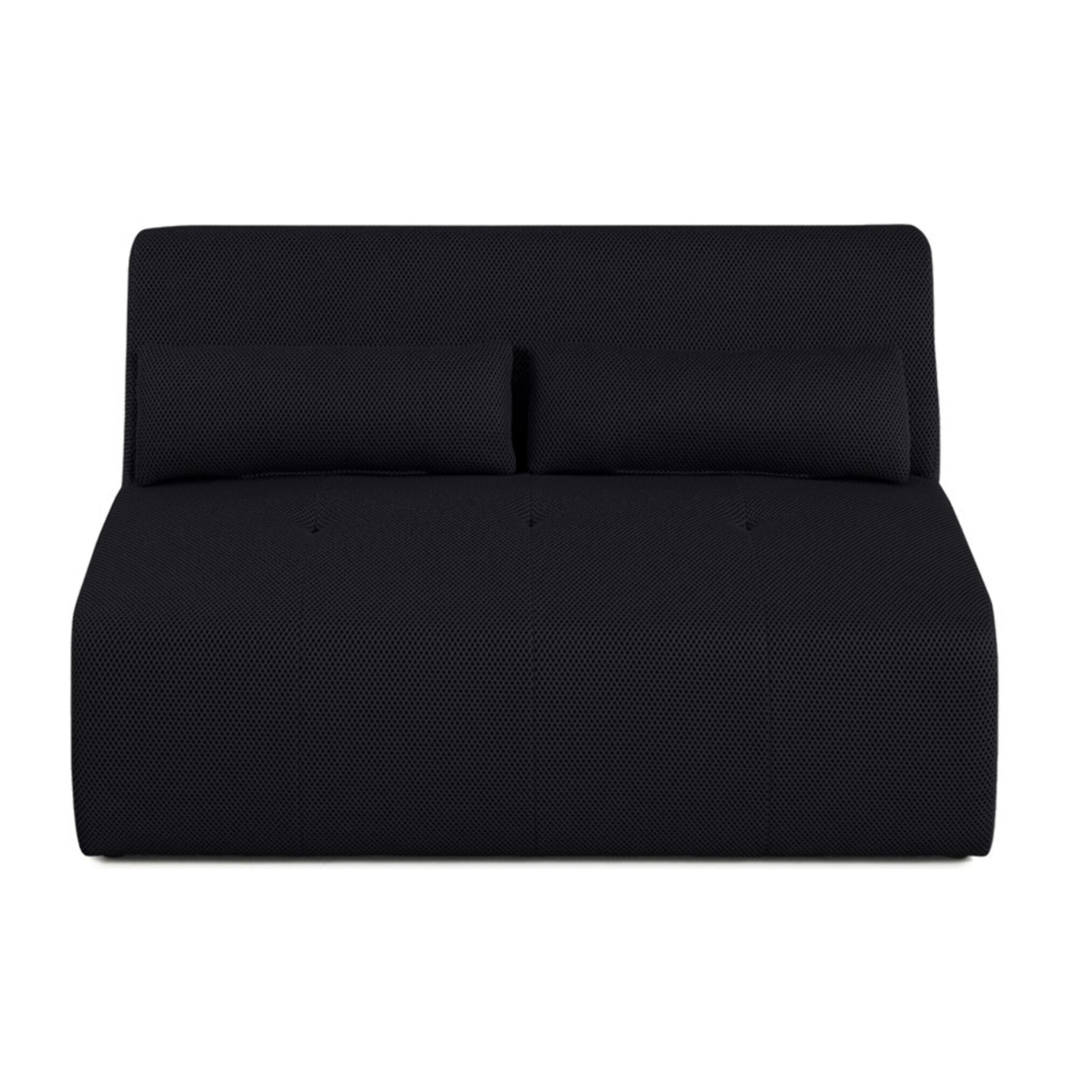 Onyx - canapé droit 2 places - en tissu mailles 3D - Noir