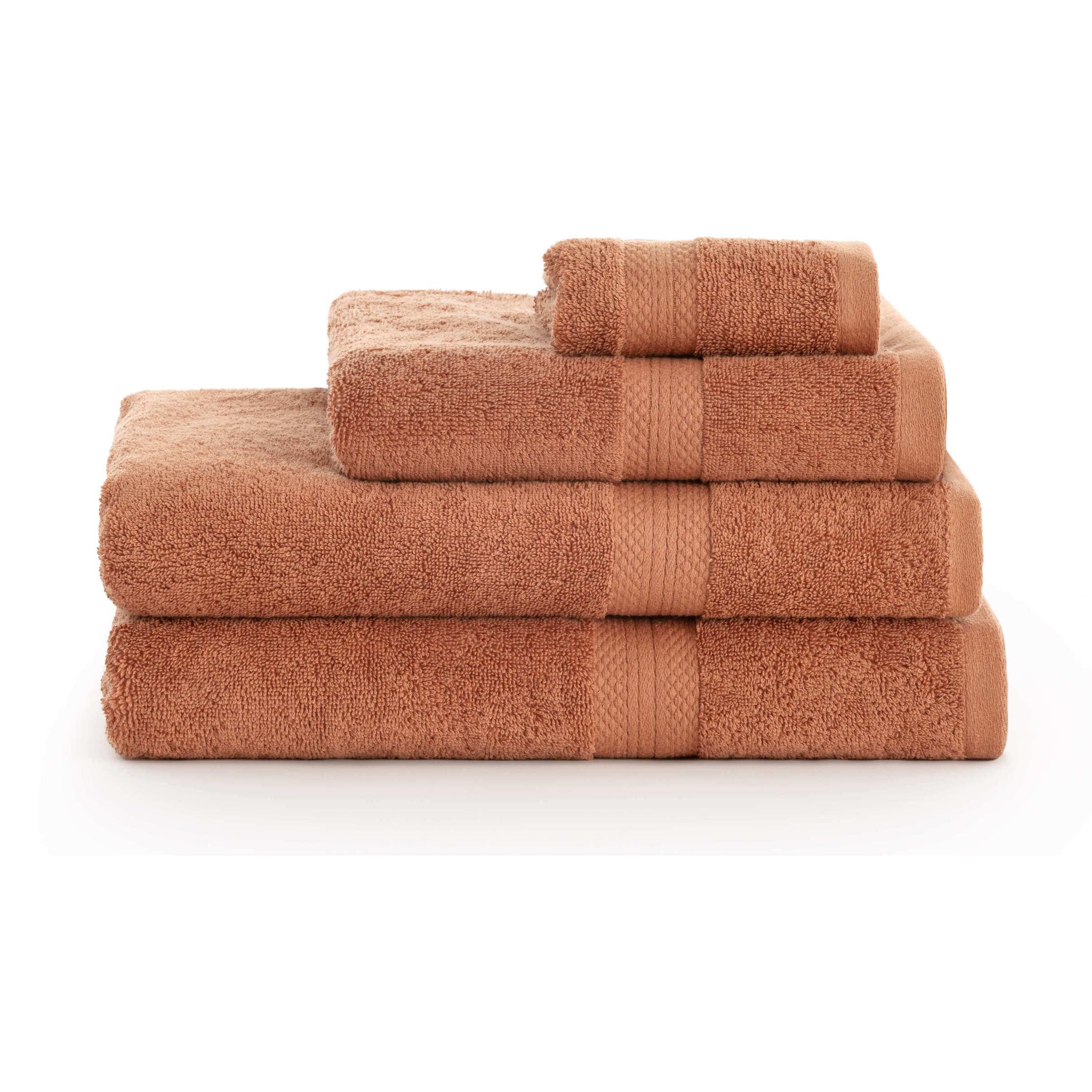 Serviette de bain 100% coton peigné 650 gr Burnt Orange