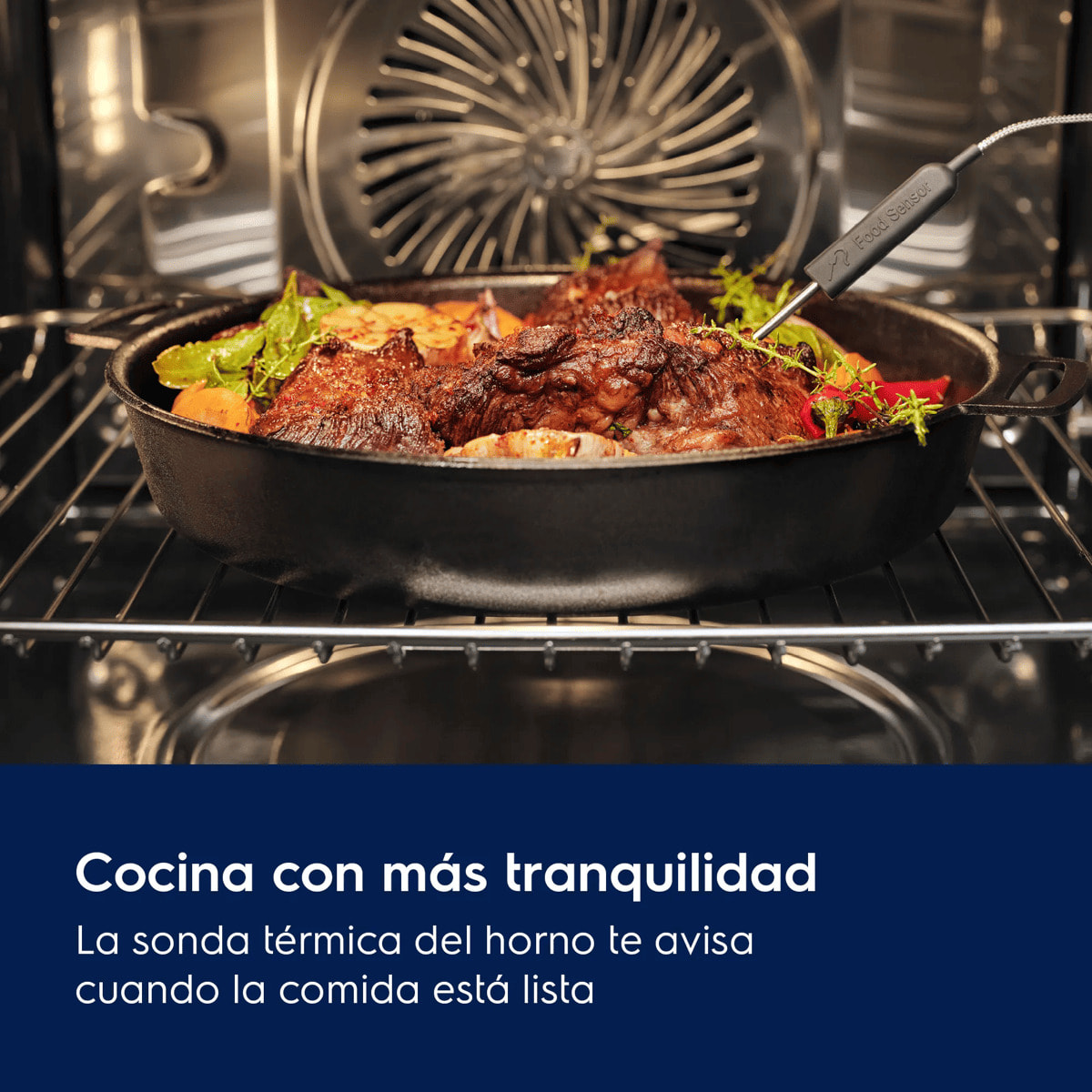 Electrolux Horno de vapor Serie 600 SenseCook con SteamCrisp con limpieza pirolítica EOC6P77X