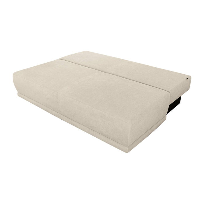 Banquette convertible 3 places tissu chenille avec coffre NELSON