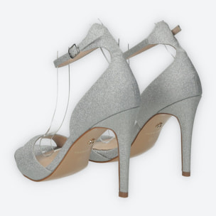 Sandali Donna Tata Italia Argentato