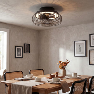 Forlight Merak - Ventilador de Techo con Lámpara LED sin Aspas. Ventilador de Plafón 6 Velocidades y Luz Regulable 2700-6000K