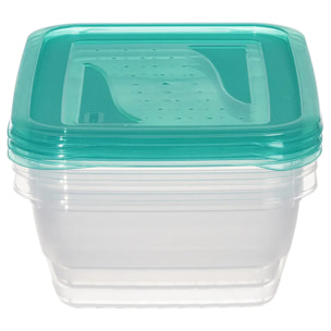 5 boîtes de conservation "Fresh & Freeze" 0,5L