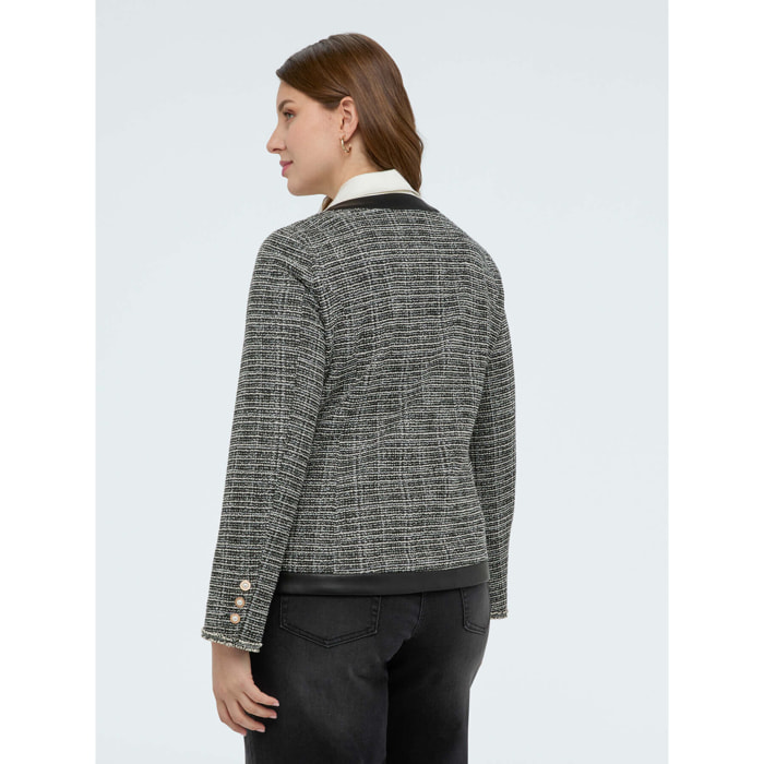 Fiorella Rubino - Giacca in tessuto bouclé - Nero