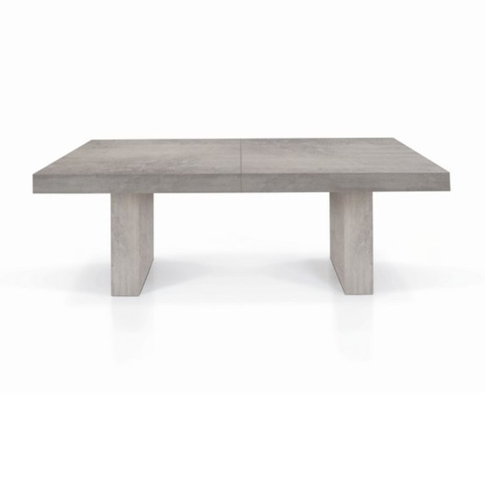 Tavolo JESOLO in legno nobilitato beton allungabile 160x90 cm - 410x90 cm