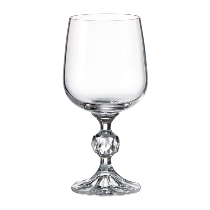 Lot de 3 verres à pied en cristallin 23cl MATIGNON