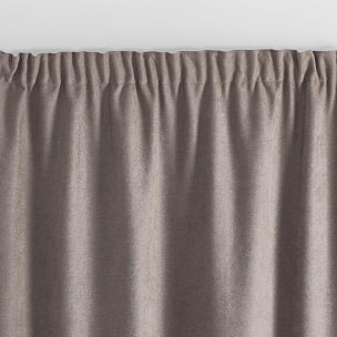 Rideau thermique phonique et semi occultant à galons fronceurs KONFOR - Lin