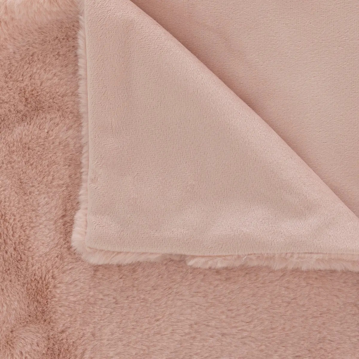 Plaid effet fourrure rose 125X150cm