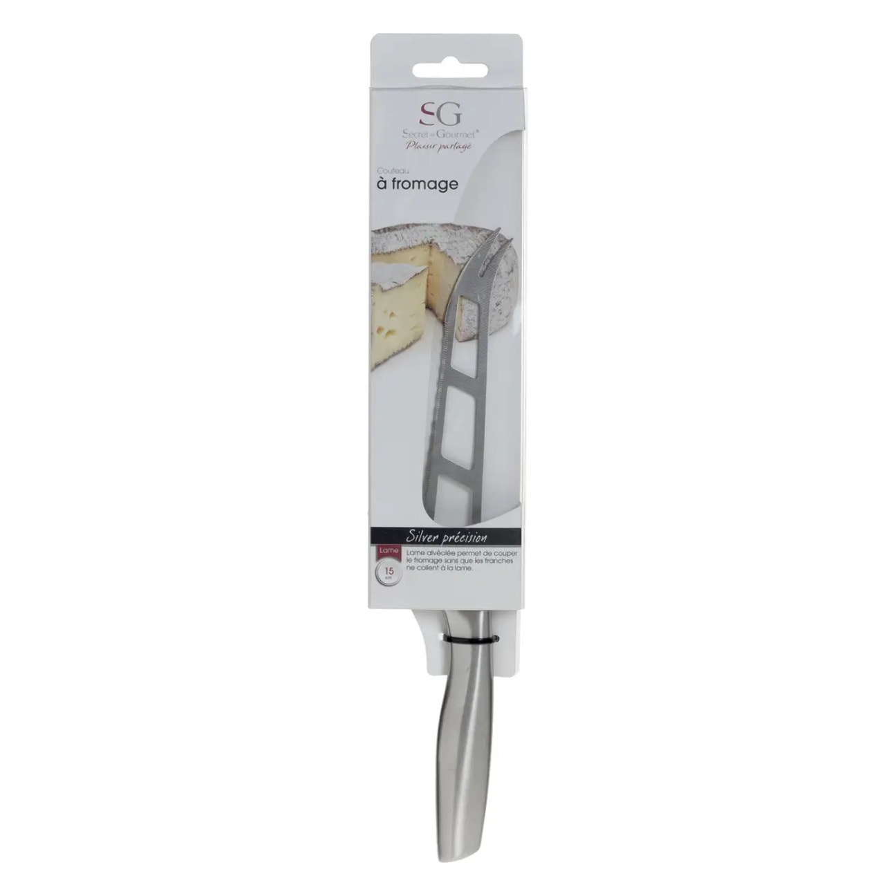 Couteau à fromage inox "Silver Précision" lame 15cm