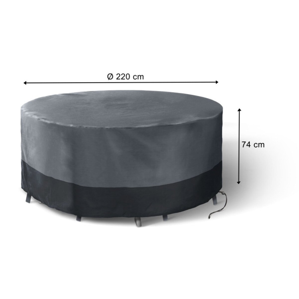 Housse de protection pour table ronde Ø220cm