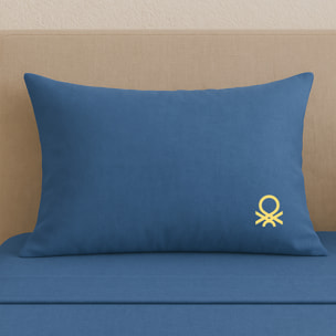 Set 4pzs sabana king: sabana plana (240x290cm c/ dobladillo simple 5cm) + sabana bajera (175x200+25cm flap) + 2 funda de almohada (50x80cm) 100% algo