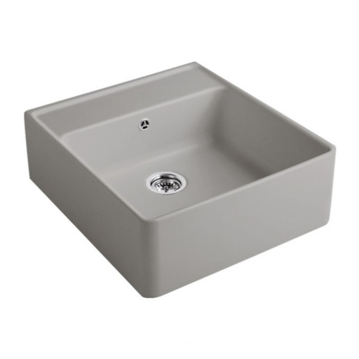 Evier timbre office Tradition Fossile CeramicPlus avec vidage manuel