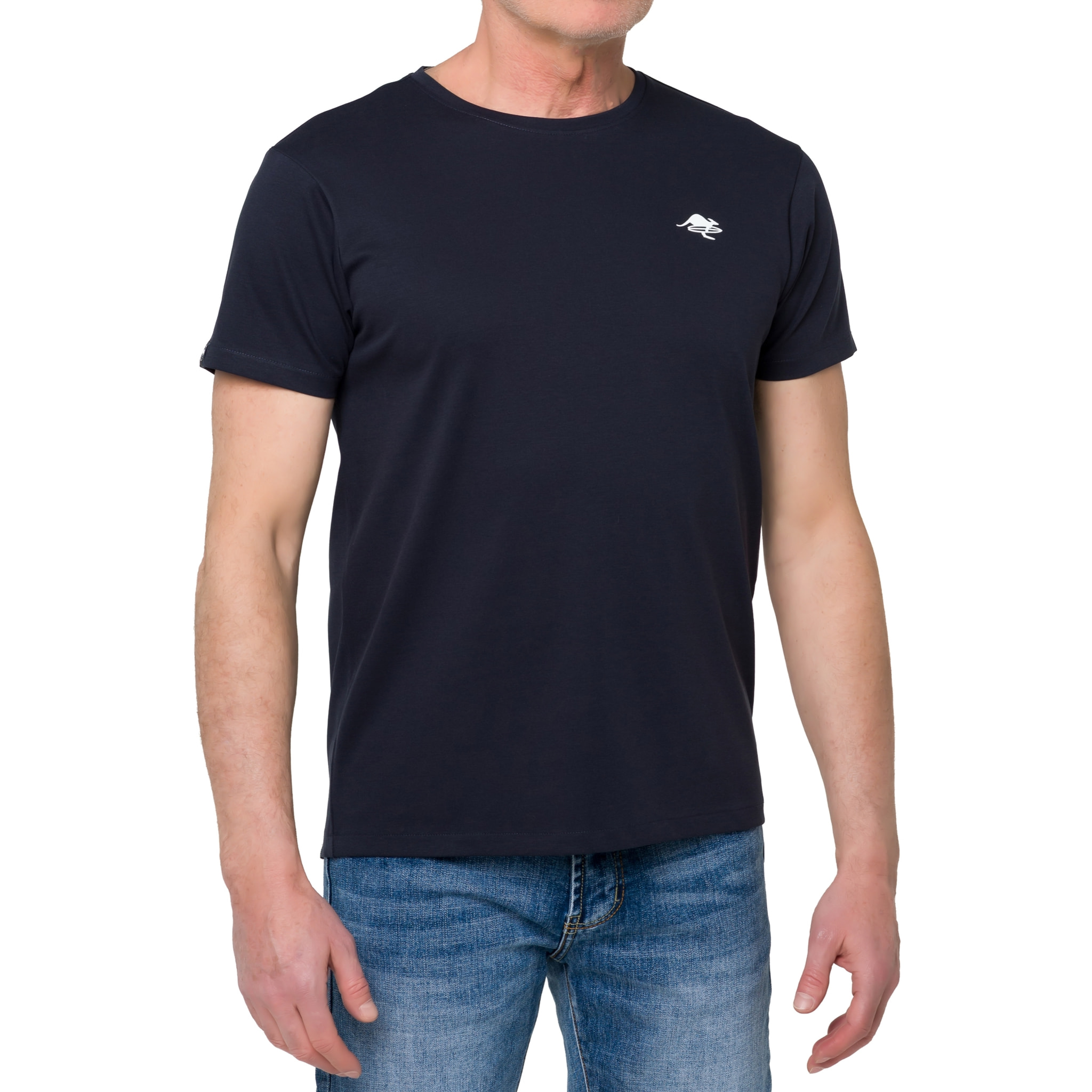 T-shirt AIR TECH misto cotone blu navy