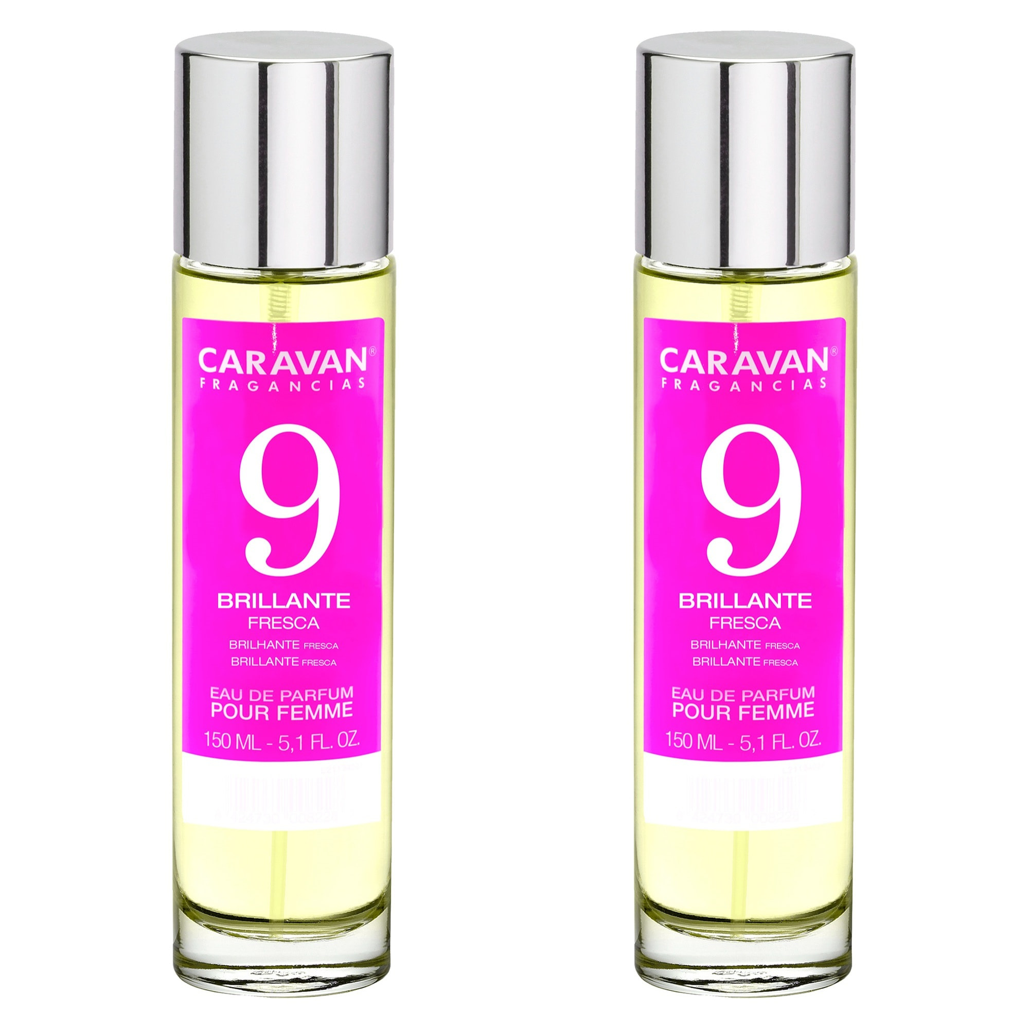 Caravan fragancias set de 2 frascos perfume de mujer nº9, de 150 ml