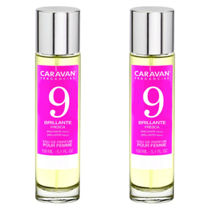 Caravan fragancias set de 2 frascos perfume de mujer nº9, de 150 ml