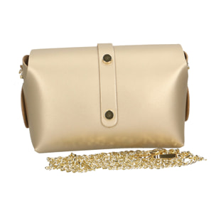 Chicca Borse Borsetta Clutch Dorato