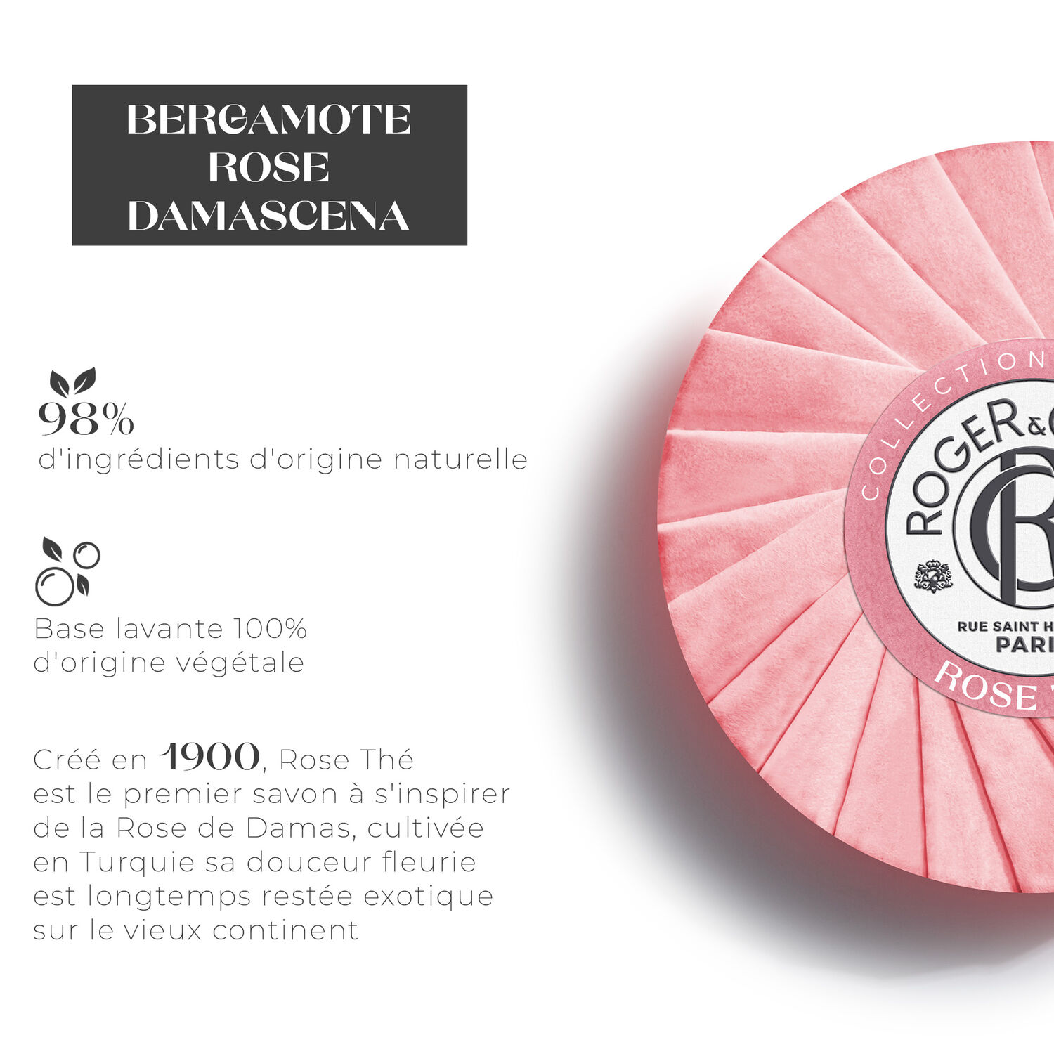 Rose - Savon Bienfaisant