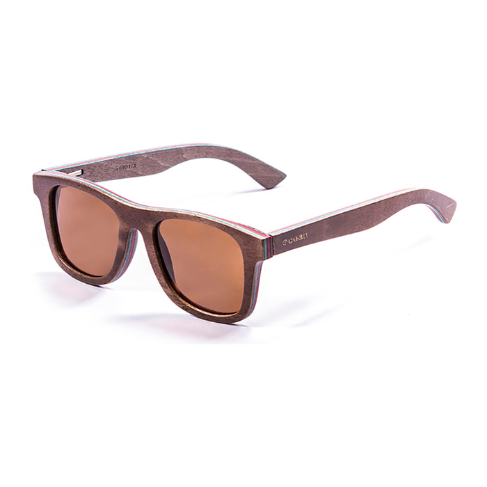 Gafas de sol OCEAN VENICE BEACH - Madera skate marrón / Polarizada marrón