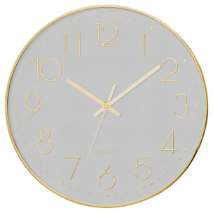 Horloge 3D "Laure" gold D30cm