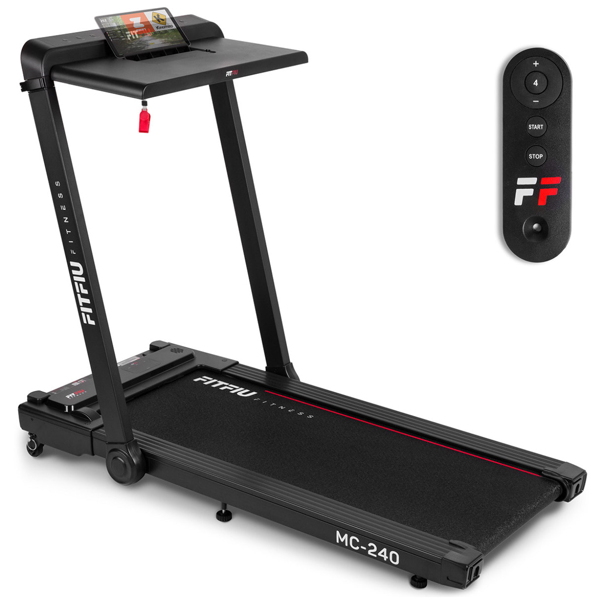 Cinta de correr con soporte para PC FITFIU 16km/h,1875w, conectividad app