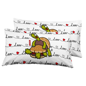 2 Fundas de almohada 50x75 (2) AMOUR CP - 100% algodón - 150 hilos