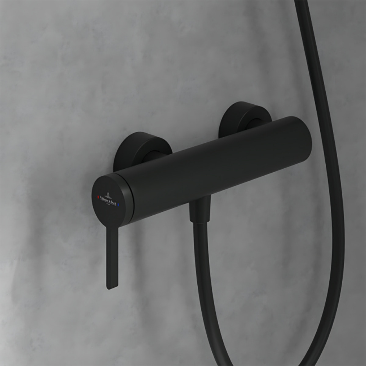 Mitigeur mécanique douche Dawn Noir mat + Ensemble de douche Verve Showers 3 jets Noir mat