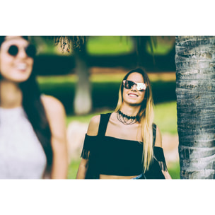 Gafas de sol OCEAN LA MISSION - Plana revo rosa con patilla gris